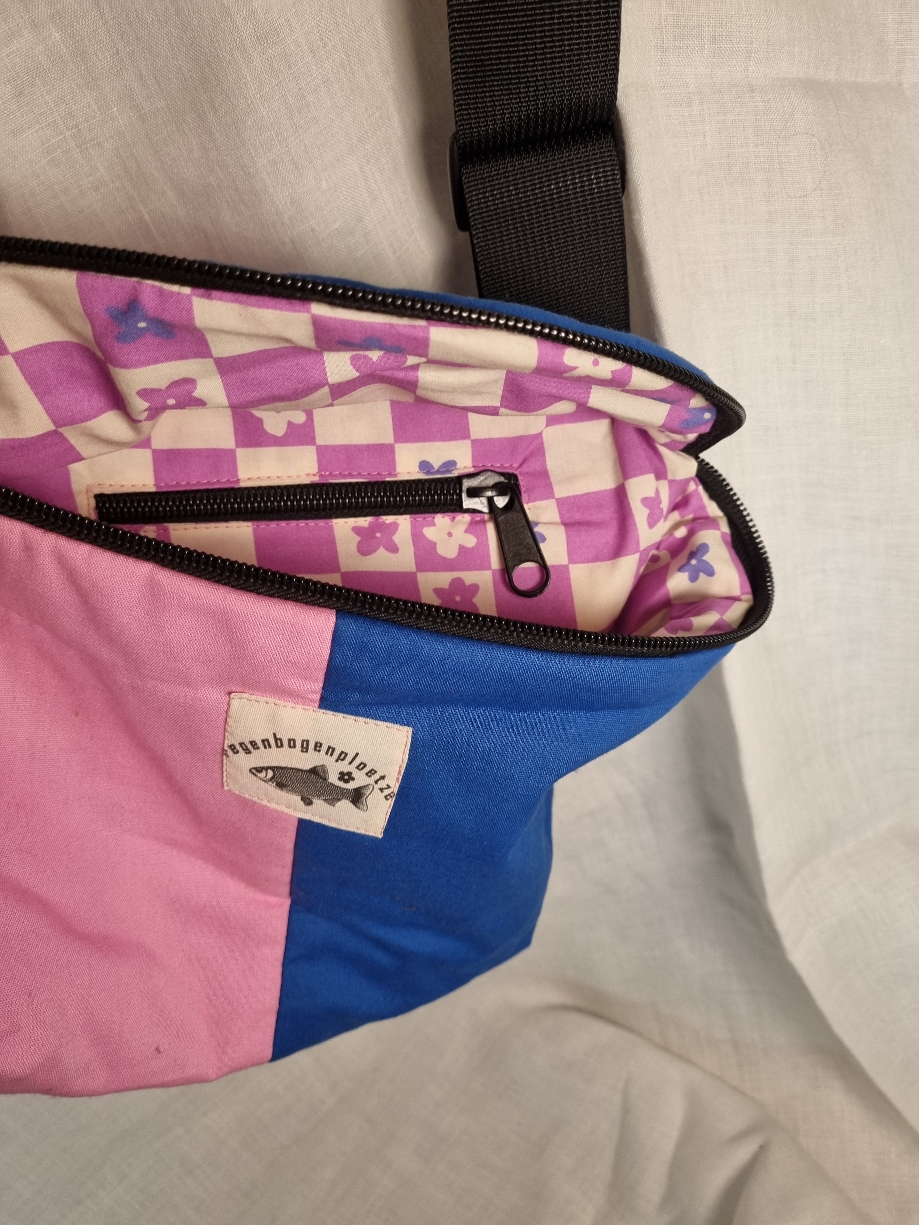 'Anna' Bauchtasche zweifarbig